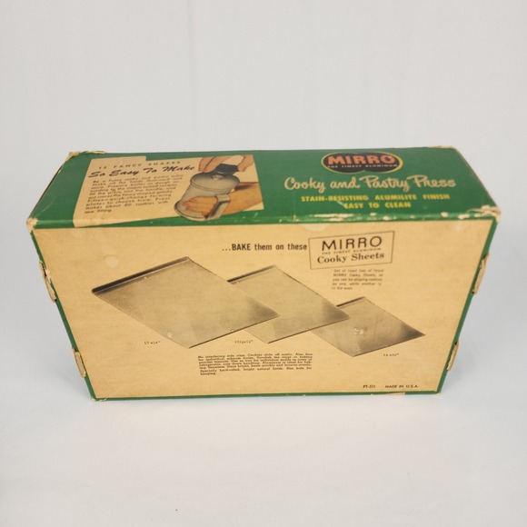 Vtg New in Box Unused MIRRO Aluminum Cookie Pastry Press Cooky 15 Plates Recipes - Picture 5 of 16